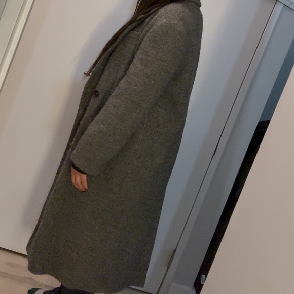 Zara Gray Trench Coat - Picture 2 of 6